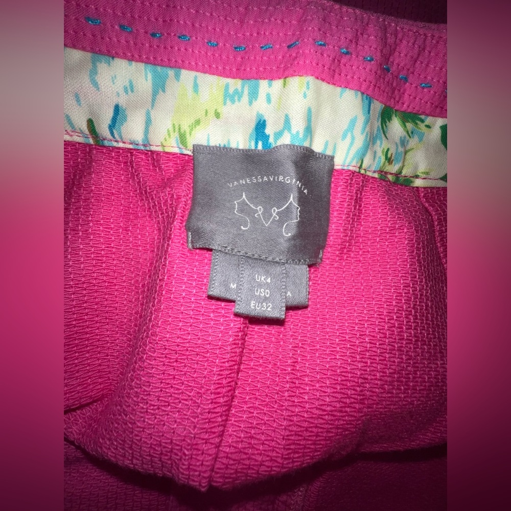 Anthropologie Vanessa Virginia Hot Barbie Pink Mini Skirt Women's Size 2 U567 - Picture 3 of 3